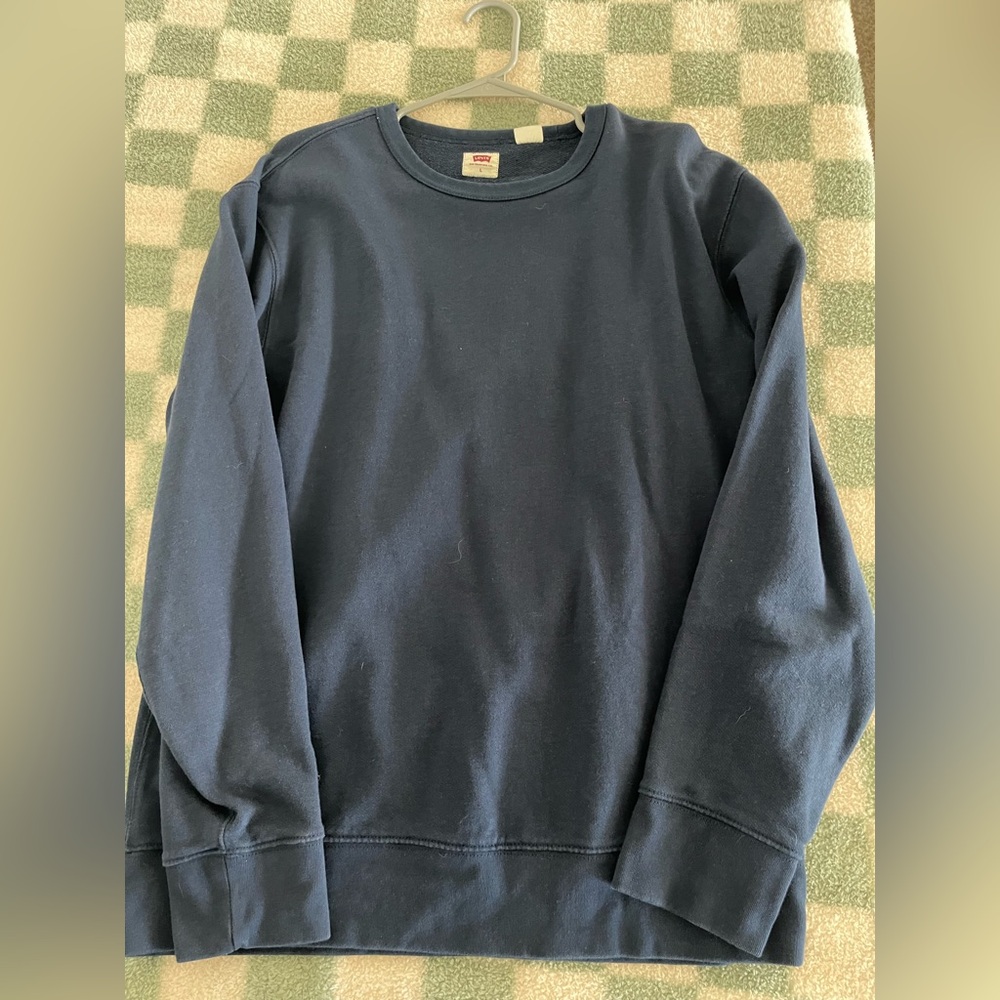 Levi's Men's Deep Blue Crewneck Sweater